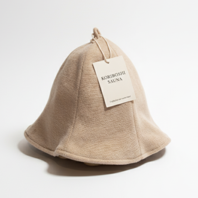 Kori Boshi Sauna Hat in Sandstone