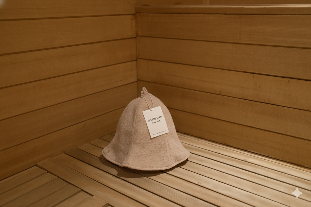 Kori Boshi Sauna Hat in Sandstone