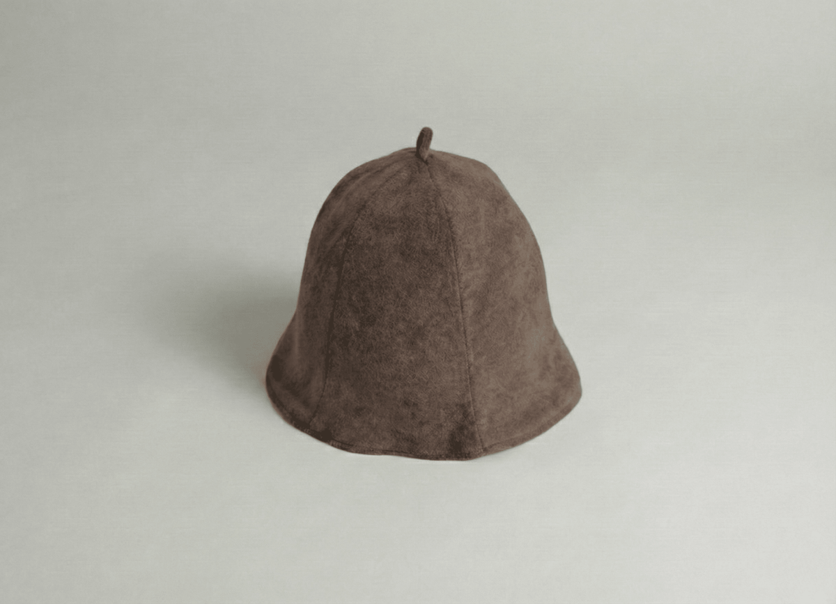 Koriboshi Sauna Hat in Slate Gray — Cotton, Machine Washable