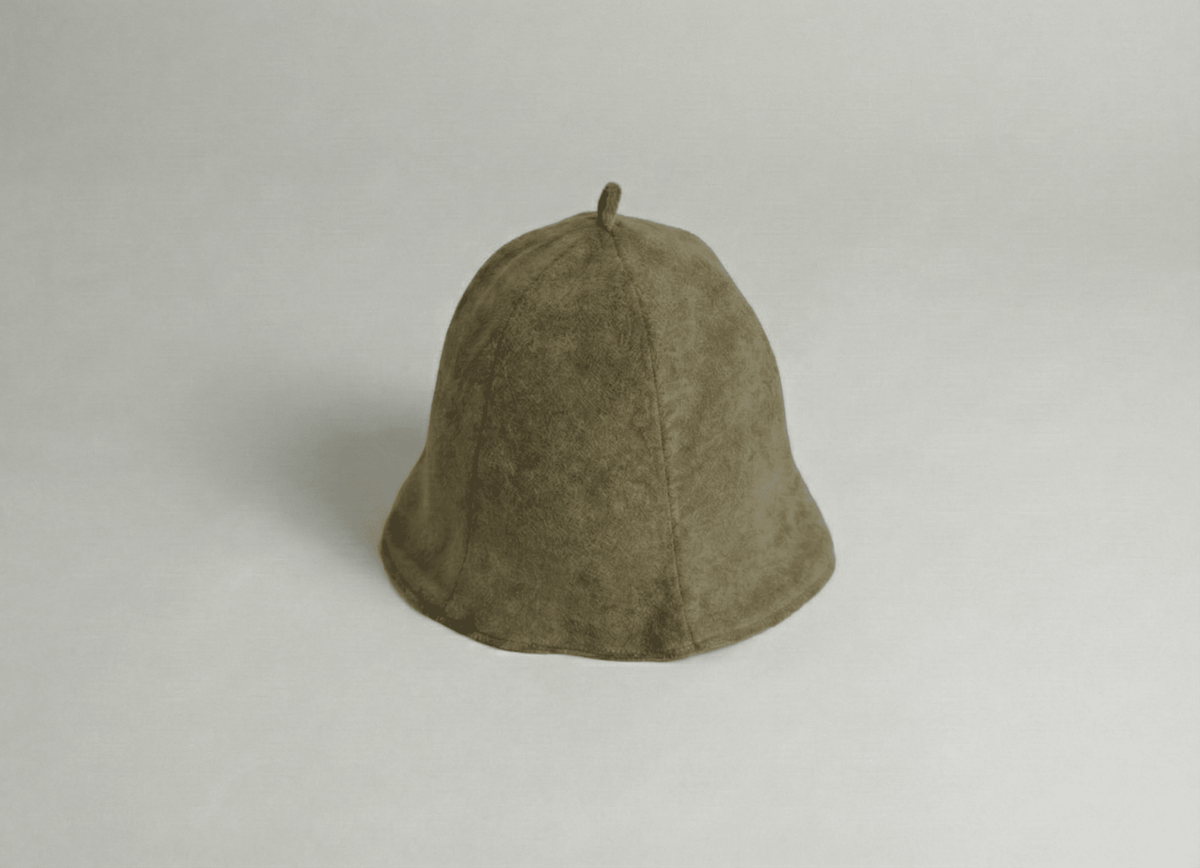 Koriboshi Sauna Hat in Forest Green — Cotton, Machine Washable